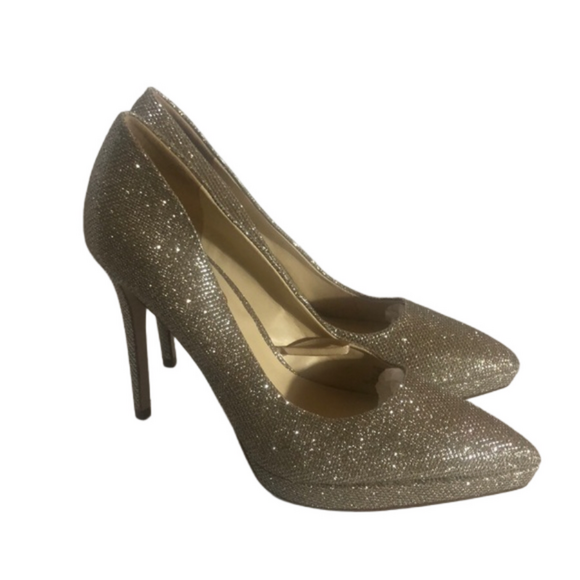 NWOB Jessica Simpson Metallic Pointed Toe Pumps Sz 9M - Picture 1 of 10